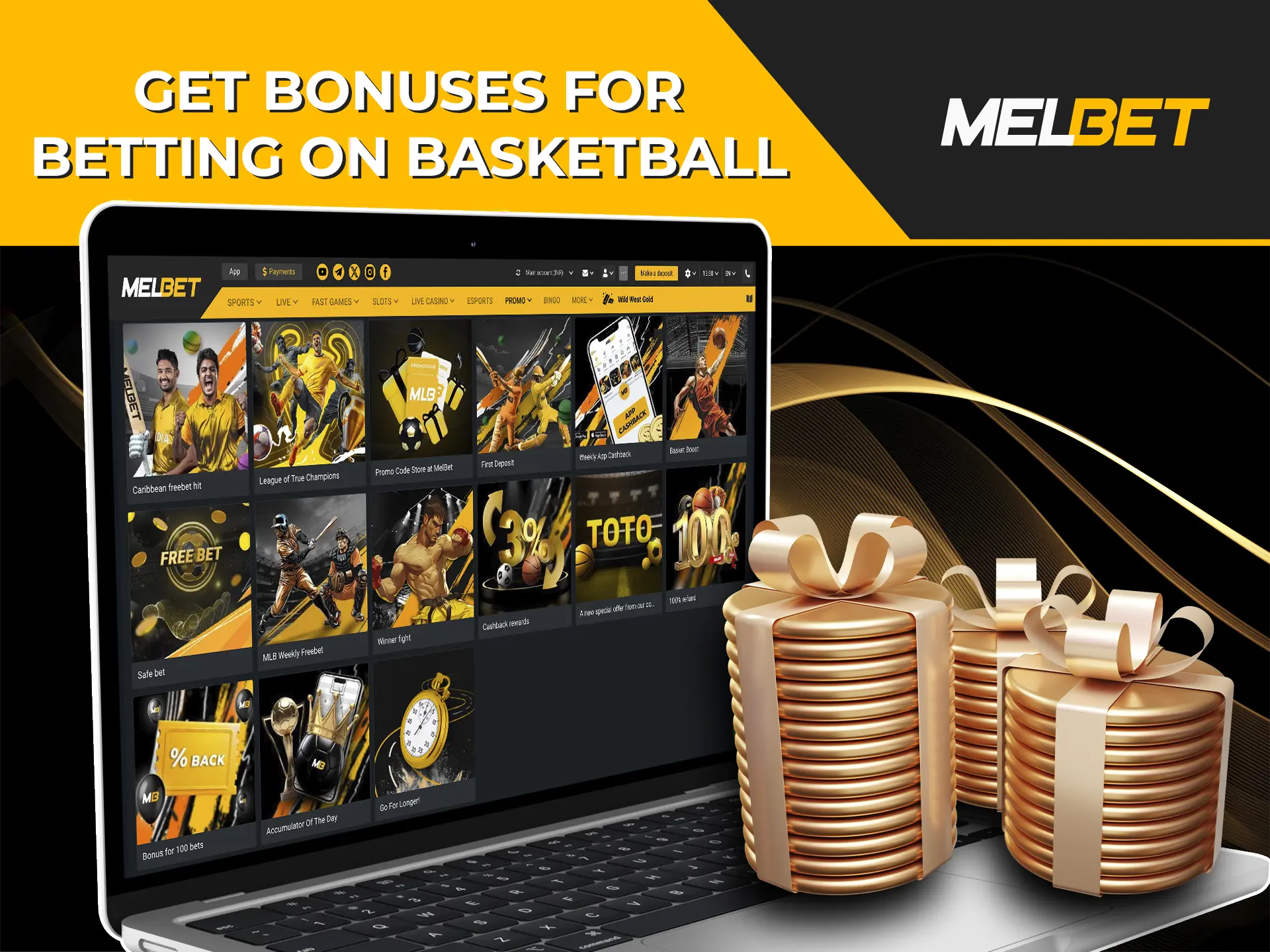 Don't forget to use the Melbet bonus which will increase your bet and possible winnings.