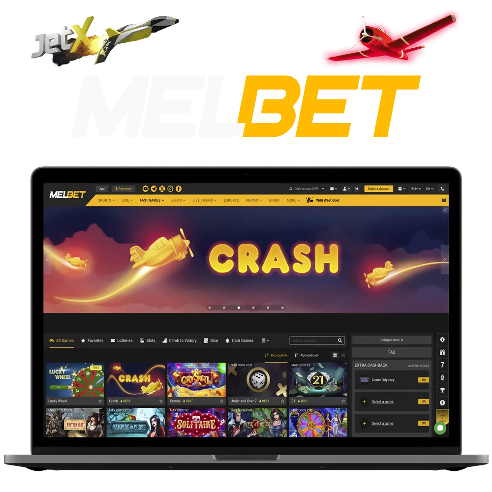 Try your luck with the best crash games from Melbet Casino.