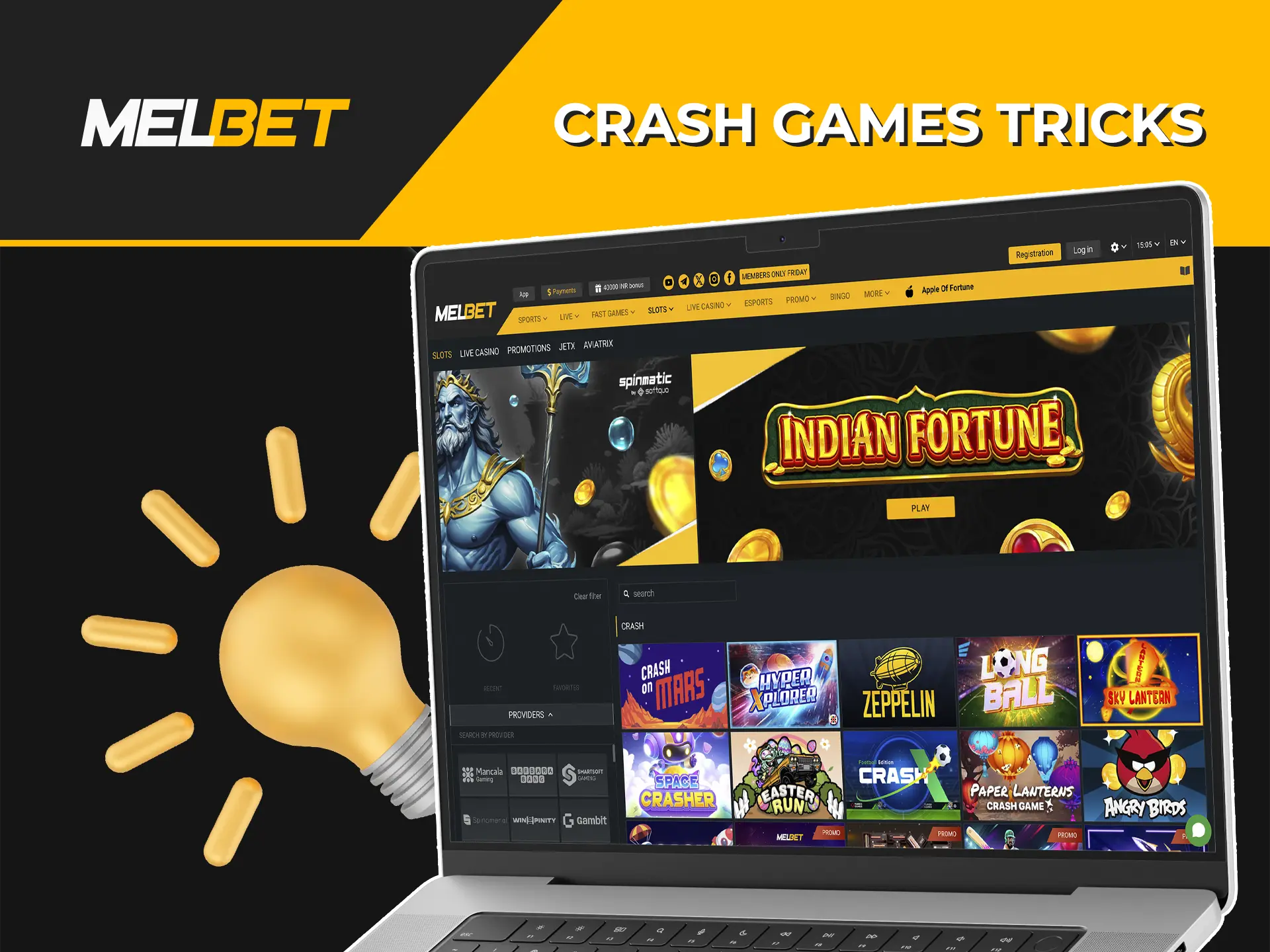 Use your tactics and strategies to win at the best crash slots from Melbet.