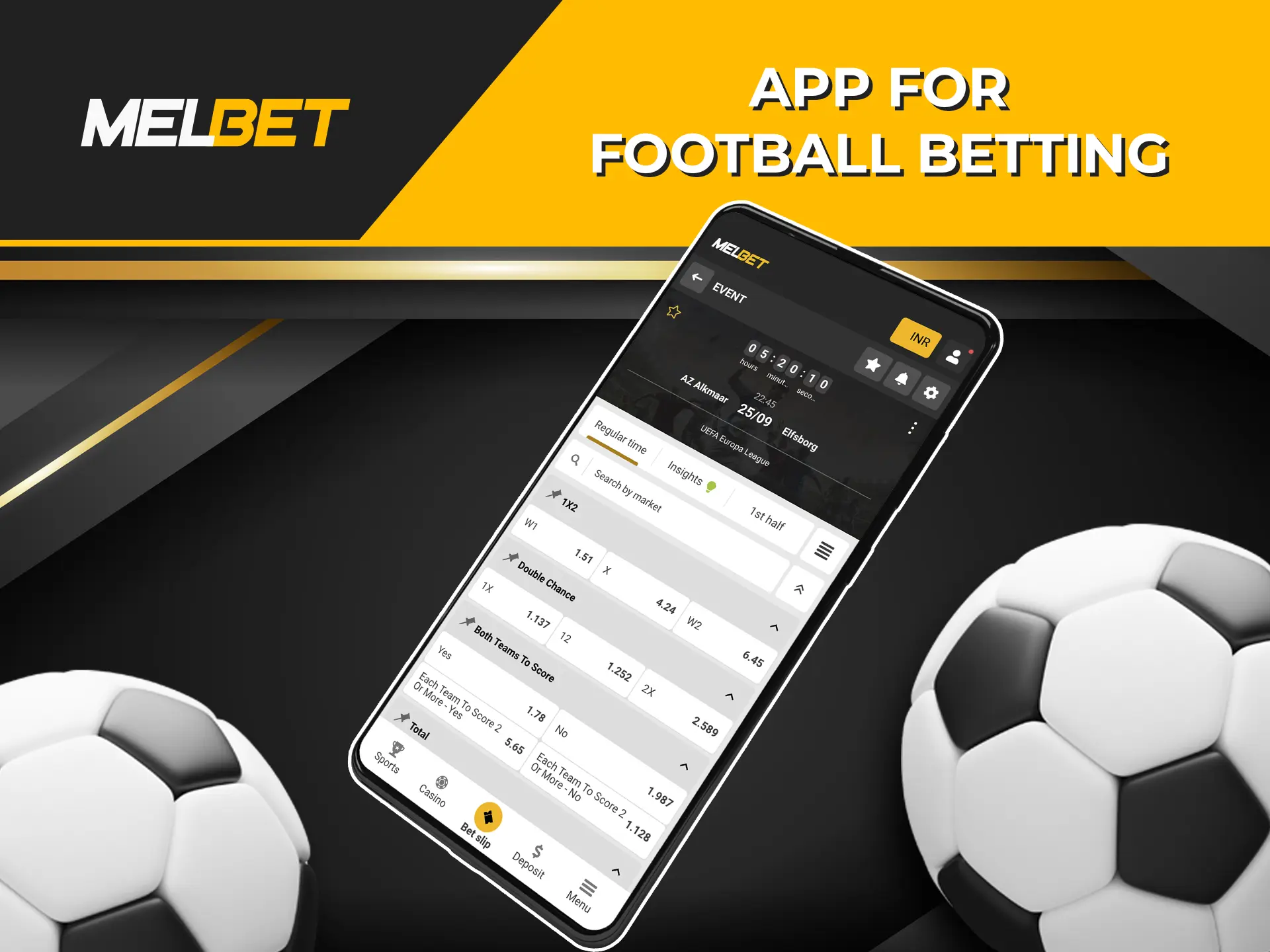 The Melbet app gives you the ability to place your bets from wherever you are.