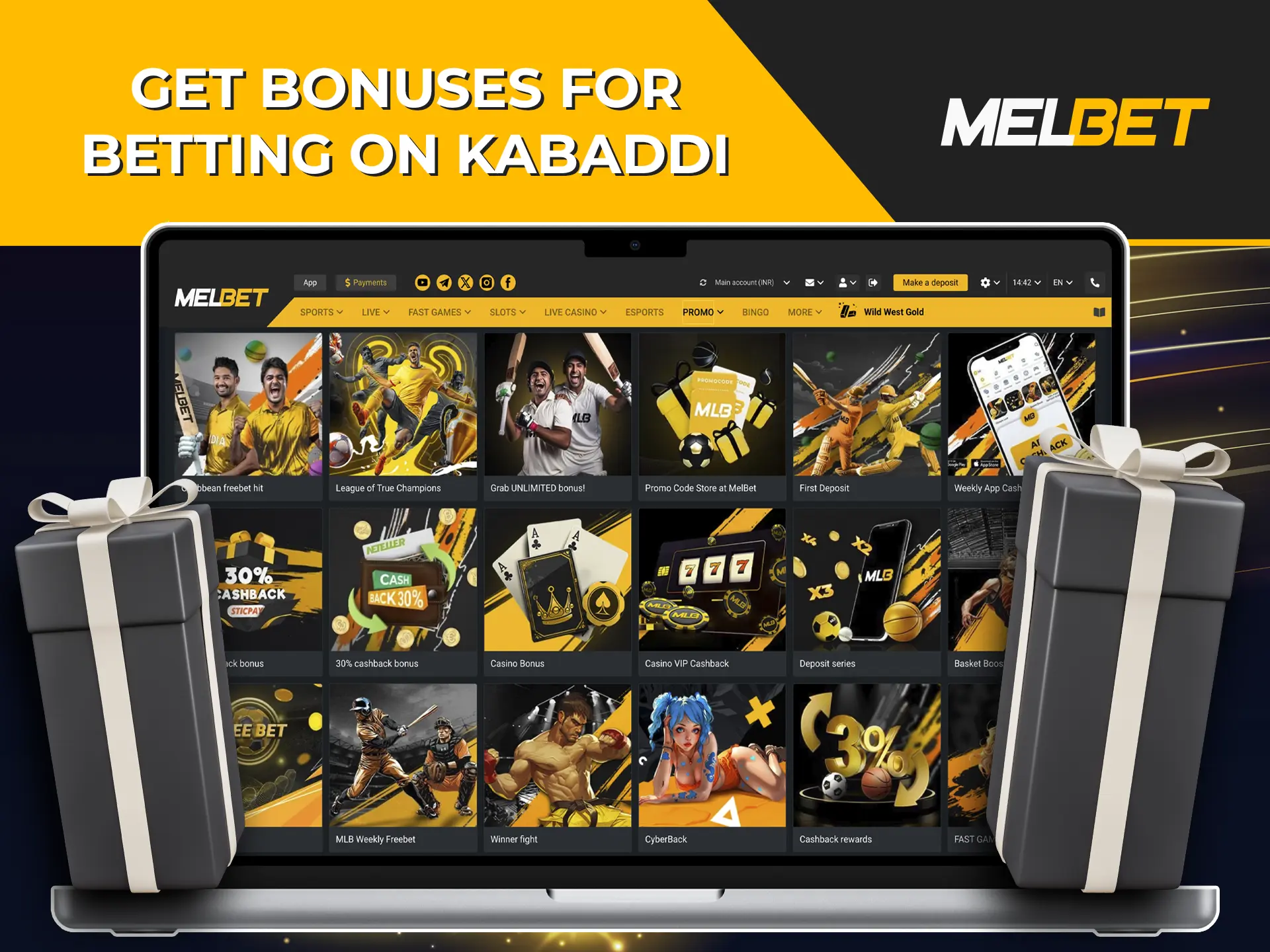 Increase your kabaddi bet at Melbet bookmaker thanks to a hefty welcome bonus.