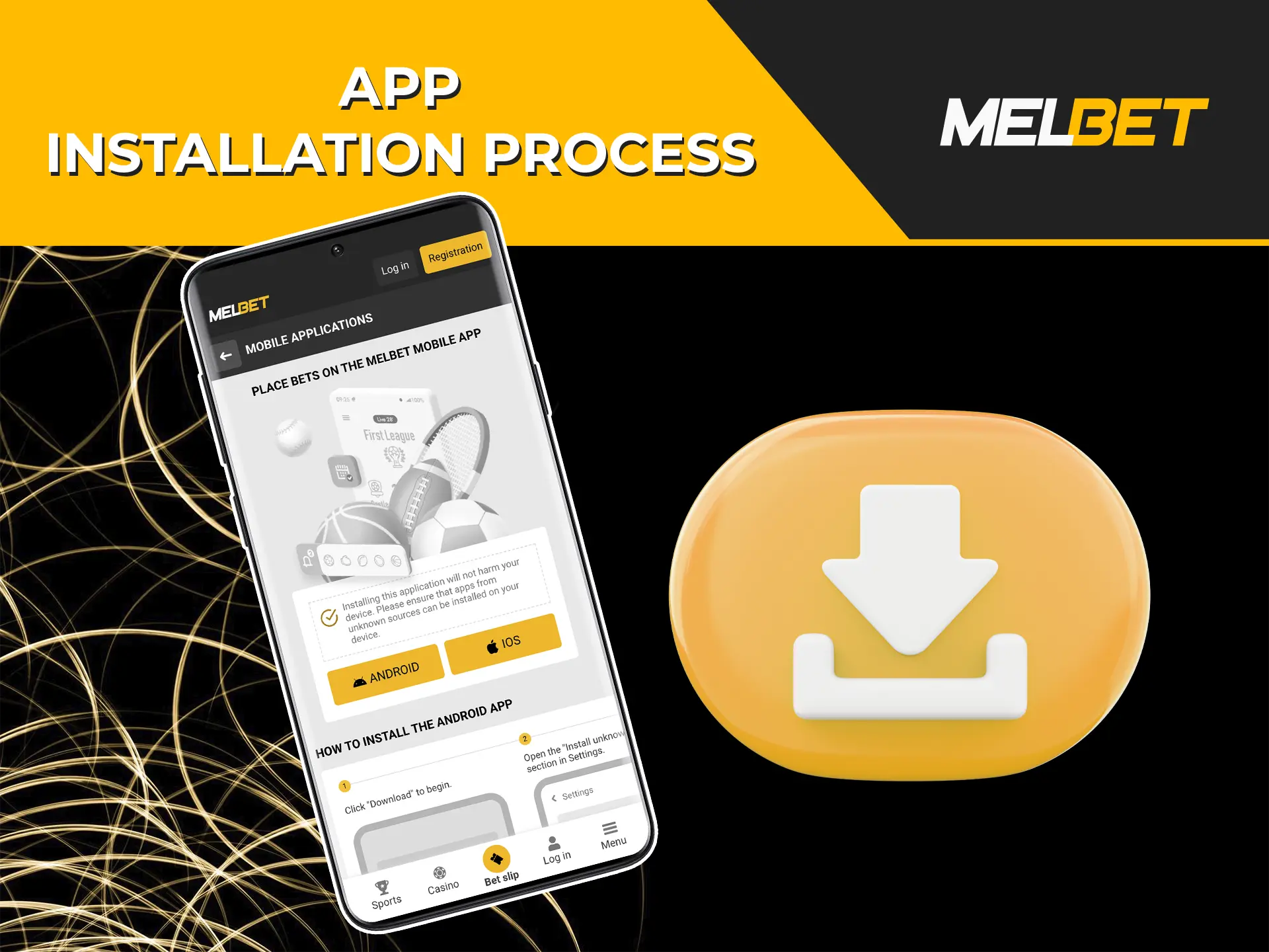 Melbet is a simple app that only takes a few clicks to install.