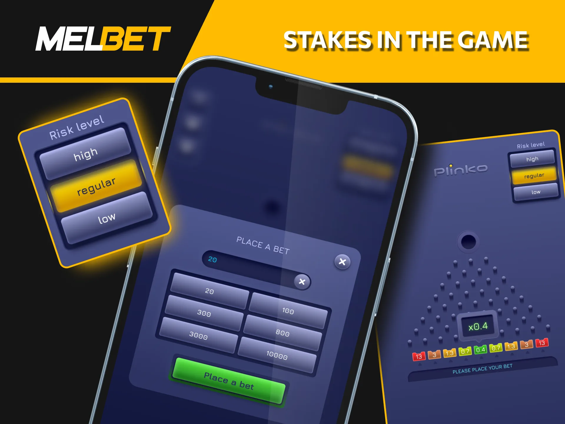 Flexible betting in Melbet Plinko: manual and autoplay options.