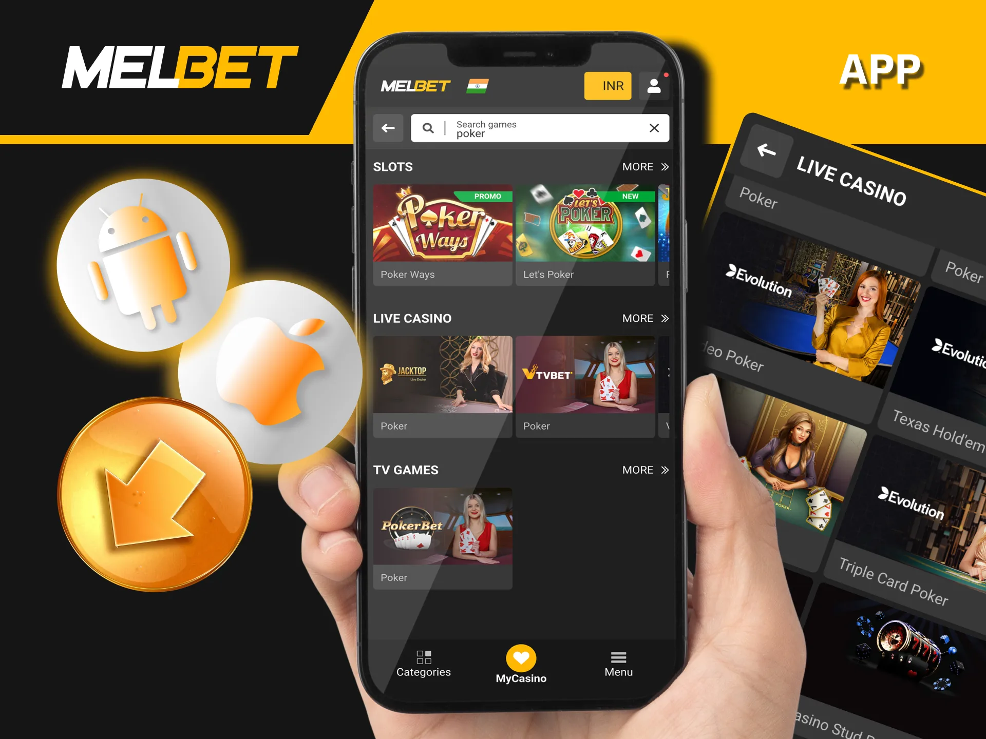 Enjoy poker on the move with the Melbet Poker app for Android and iOS.