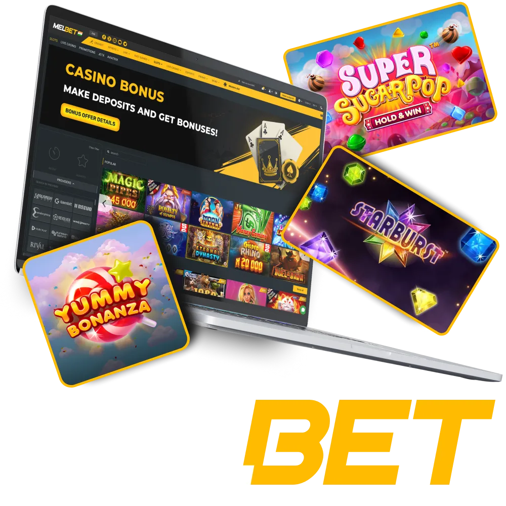 Spin the reels on Melbet's platform and find your favorite slot game.