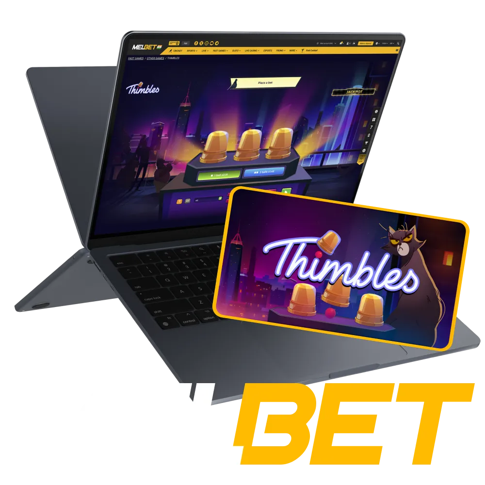 Enjoy the exciting Thimbles game on Melbet and win a jackpot.