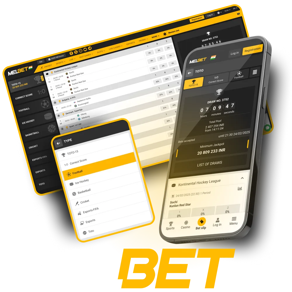 Join Melbet TOTO for exciting sports predictions.