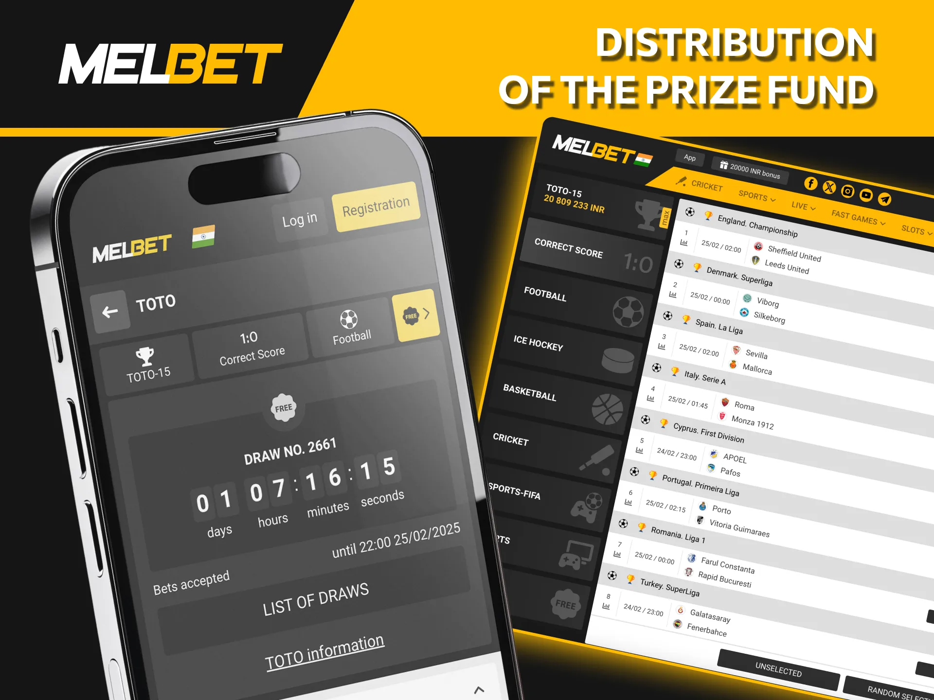 Win big with Melbet TOTO bonus point distribution.